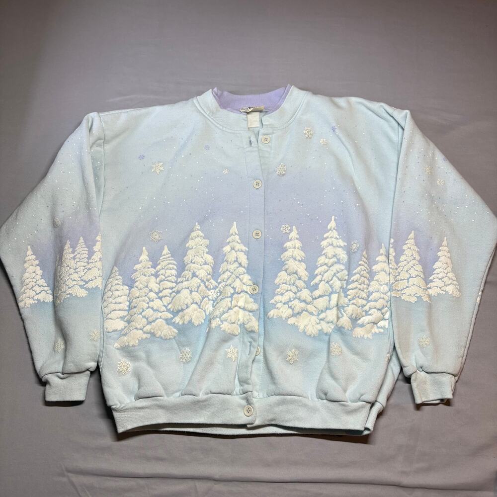 vintage artisans winter snowflakes sweater